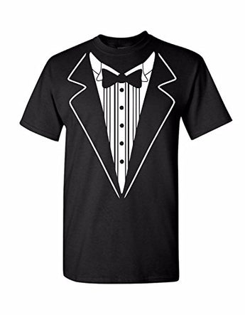 Uink Tuxedo Men's T-Shirt Comfort Fit Black