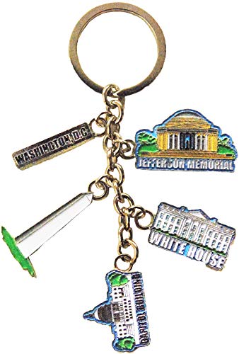 American Cities and States Metal Quality Keychains (Washington D.C.)