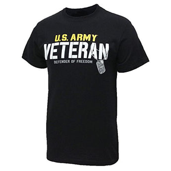 Army Men's Veteran Defender T-Shirt (XX-Large),Black