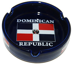 CityDreamShop Dominican Republic Flag Souvenir Ashtray