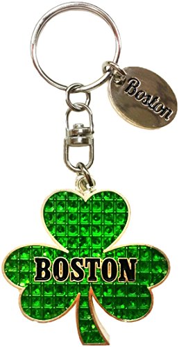 Boston Lucky Charm, Clover Souvenir Keychain- Saint Patrick's Day!