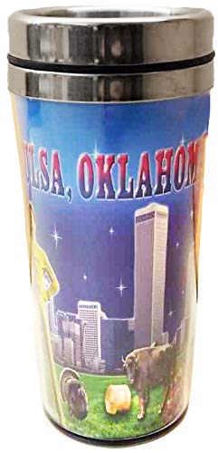 Collection of City Branded Beautifully Designed Travel Mugs (Oklahoma)