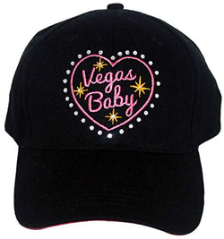 Las Vegas Selection of Adjustable Baseball Hats and Caps Featuring Las Vegas Welcome Sign (Vegas Baby)