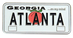 USA-States License Plate Magnets (Atlanta Georgia)