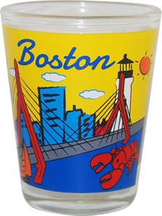 American Cities and States of Cool Shot Glass's (Boston MA)