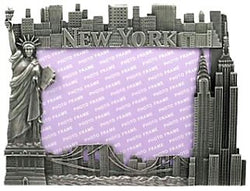 New York Picture Frame -Pewter Lrg, New York Picture Frames, New York Souvenirs