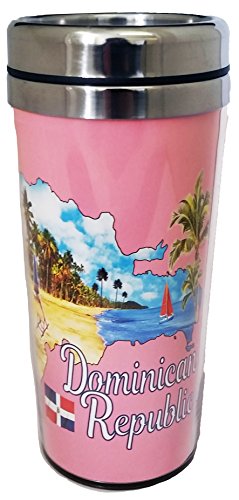Collection of City Branded Beautifully Designed Travel Mugs (Dominican Republic)