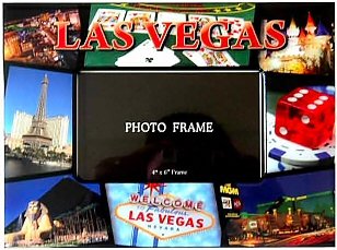 Great Places To You Las Vegas Picture Frame - 4X6 Red, Las Vegas Picture Frames, Souvenirs