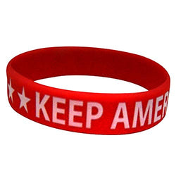 CityDreamShop Keep America Great Novelty Inspirational Rubber Wristband Bracelet Souvenir