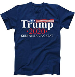 Donald Trump 2020 Election USA Keep America Great T-Shirt (M, Navy)