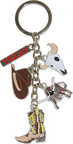 American Cities and States Metal Quality Keychains (Texas)
