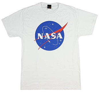 Fifth Sun NASA Logo Adult T-Shirt - White Lrg