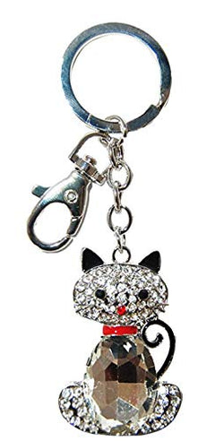 Diamond Encrusted Cute Panda Accessory Keychain Featuring a New York Tag- Perfect for Panda Lovers