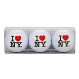 City-Souvenirs I Love NY Golf Balls, Set of 3 I Heart NY Golf Balls, Regulation Size and Weight