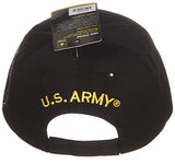 US Army Official License Structured Front Side Back and Visor Embroidered Hat Cap