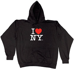 I Love New York Comfortable Black Souvenir Hoodie Sweat Shirt (Small)