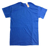 I Love NY New York Short Sleeve Screen Print Heart T-Shirt Royal Blue (Small)