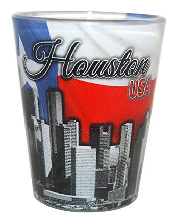 American Cities and States of Cool Shot Glass's (Houston Texas Skyline)
