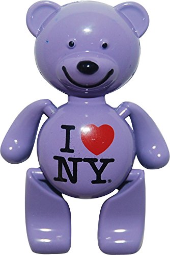 I Love New York Teddy Bear Magnets in Many Colors (Purple)