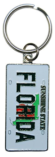 State of Florida License Plate Souvenir Keychain