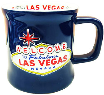 American Cities and States of 11 oz Coffee Mugs (Las Vegas Blue)