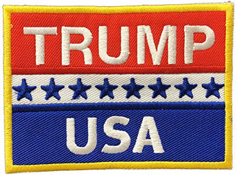 USA Trump Embroidery Patch for Trump Lover | Symbolic Republican Souvenir Patch | Perfect Souvenir Gift Collection for Men & Women who Loves Trump Republican USA