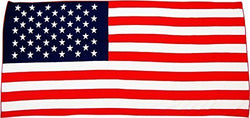 American Flag Patriotic 30x60 inch USA Beach, Bath, Kitchen, Pool Towel.