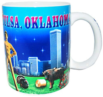 State of Oklahoma Beautifully Designed 11 Ounce Coffee Mug- Featuring Tulsa