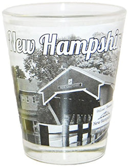 State of New Hampshire Scenic Photo Printed Shot Glass
