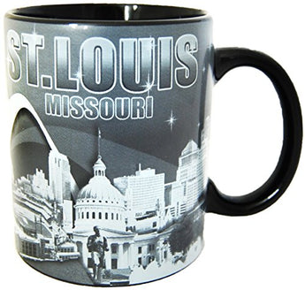 City of St Louis at Night, Skyline Coffee Mug