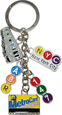 American Cities and States Metal Quality Keychains (MTA)