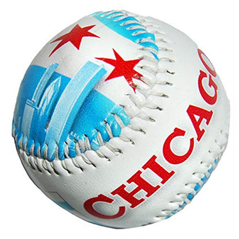 Chicago City Souvenir Baseball with Beautiful Skyline Design | Perfect Souvenir Gift Collection