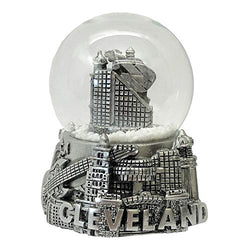 Collection of City and States Detailed 65mm Snow Globes (Cleveland Snow Globe)