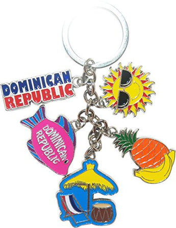 American Cities and States Metal Quality Keychains (Dominican Republic)