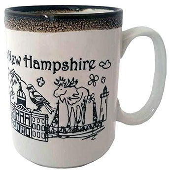 American Cities and States of 11 oz Coffee Mugs (Hampshire Tall Mug)