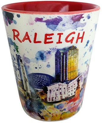 Raleigh North Carolina Shot Glass Souvenir Drinking Cup