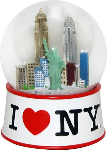 Official I Love New York Snow Globe (2.5 Inches Tall) (45mm Globe)