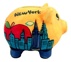 Hand painted New York City Piggy Bank- Work of Art