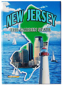 State of New Jersey Souvenir Photo Printed Refrigerator Magnet