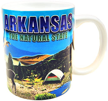 American Cities and States of 11 oz Coffee Mugs (State of Arkansas)