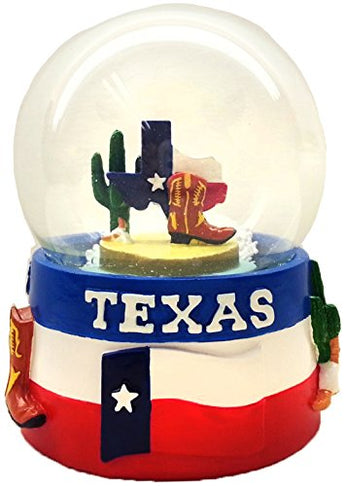Collection of City and States Detailed 65mm Snow Globes (Texas Snowglobe)