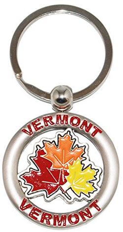 Vermont Classic Maple Leafs Souvenir Keychain