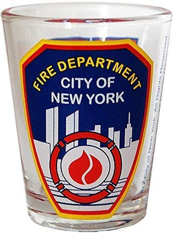 New York Fire Department- FDNY Clear Shot Glass