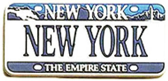 USA-States License Plate Magnets (New York)