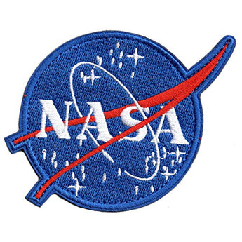 Classic NASA Patch with Hook and Loop for Team Morale (Size: 4.3