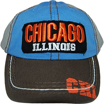 CityDreamShop Selection of Chicago Adjustable Hats and Caps (Colorful)