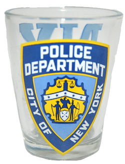 New York Police Department Clear Shot Glass