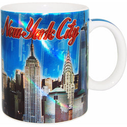 New York City Metallic Skyline 11 oz Coffee Mug