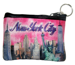 Original City Merchandise Designed New York City Pink Coin Purse