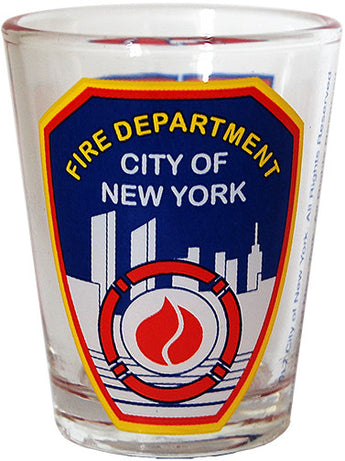 Fire Department of New York Clear Shot Glass